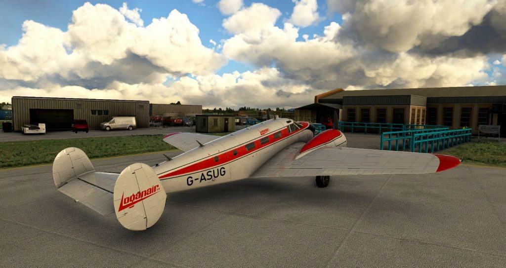 G Asug Beech 18 Loganair G-ASUG (Early) v1.0 - MSFS 2020 Liveries Mod