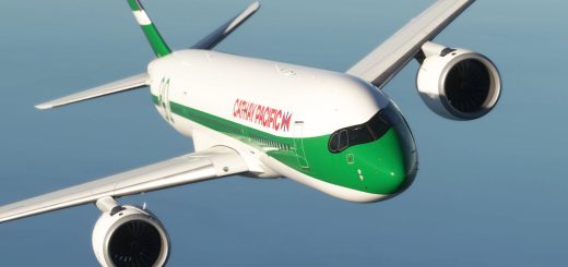 Cathay Pacific “80th Anniversary Retro” B-LRJ By WingtipLight v2.0