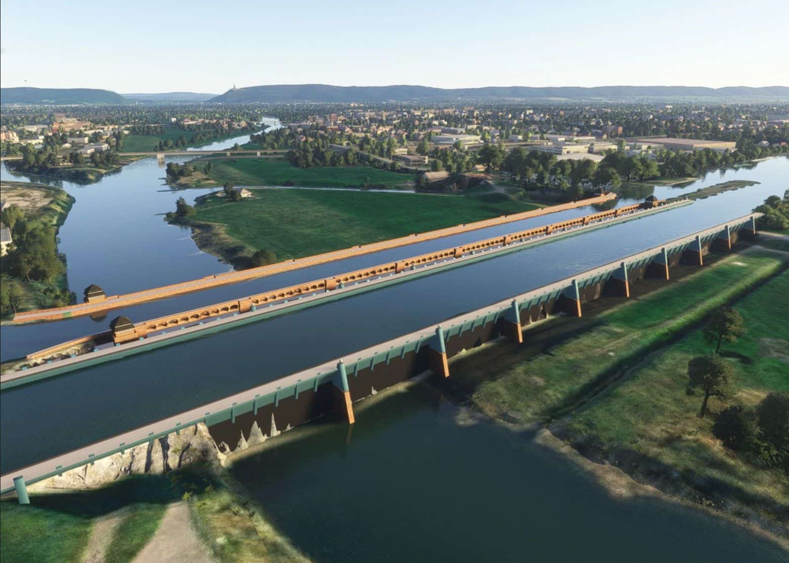 Wasserstraßenkreuz Minden (handcrafted bridges and terrain fixes) v0.5