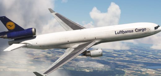MD-11 Lufthansa Cargo D-ALCL Weathered v1.0