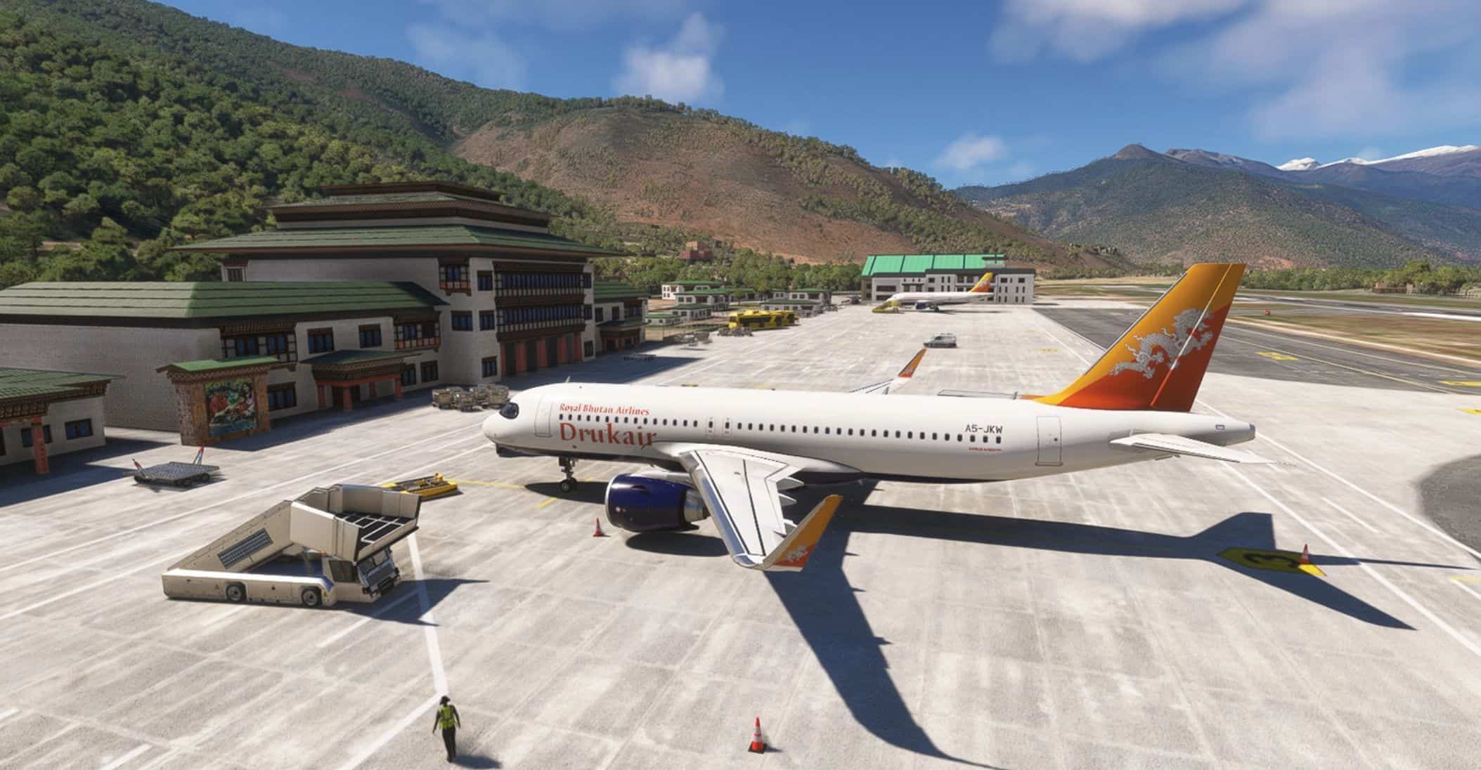 Paro Airport (VQPR) Remake and Nearby Landmarks v7.3