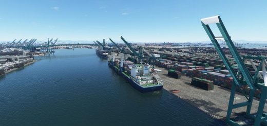 San Pedro Bay Port Facilities, Los Angeles & Long Beach CA USA (V3.0 MSFS2020) / (V1.3 MSFS2024) v1.1