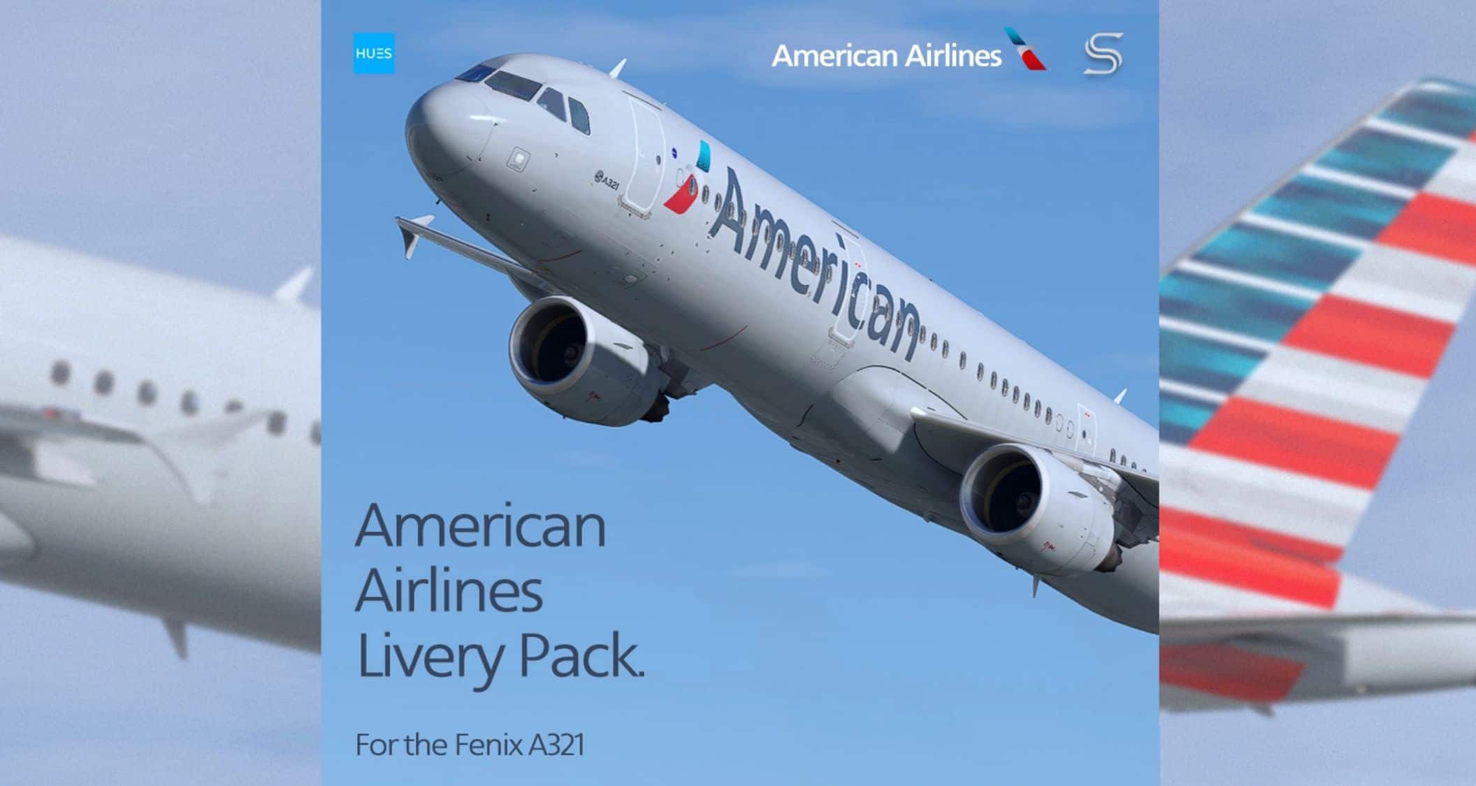 American Airlines Livery Pack Fenix A321 v1.1